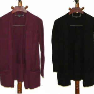 Lot of 2 Devotion by Cyrus open front cardigan sweaters